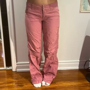Pink cargo pants